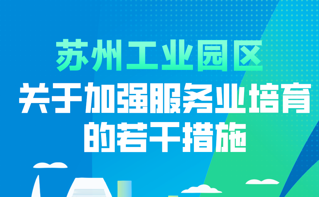 【圖片解讀】一圖讀懂-蘇州工業園區關于加強服務業培育的若干措施